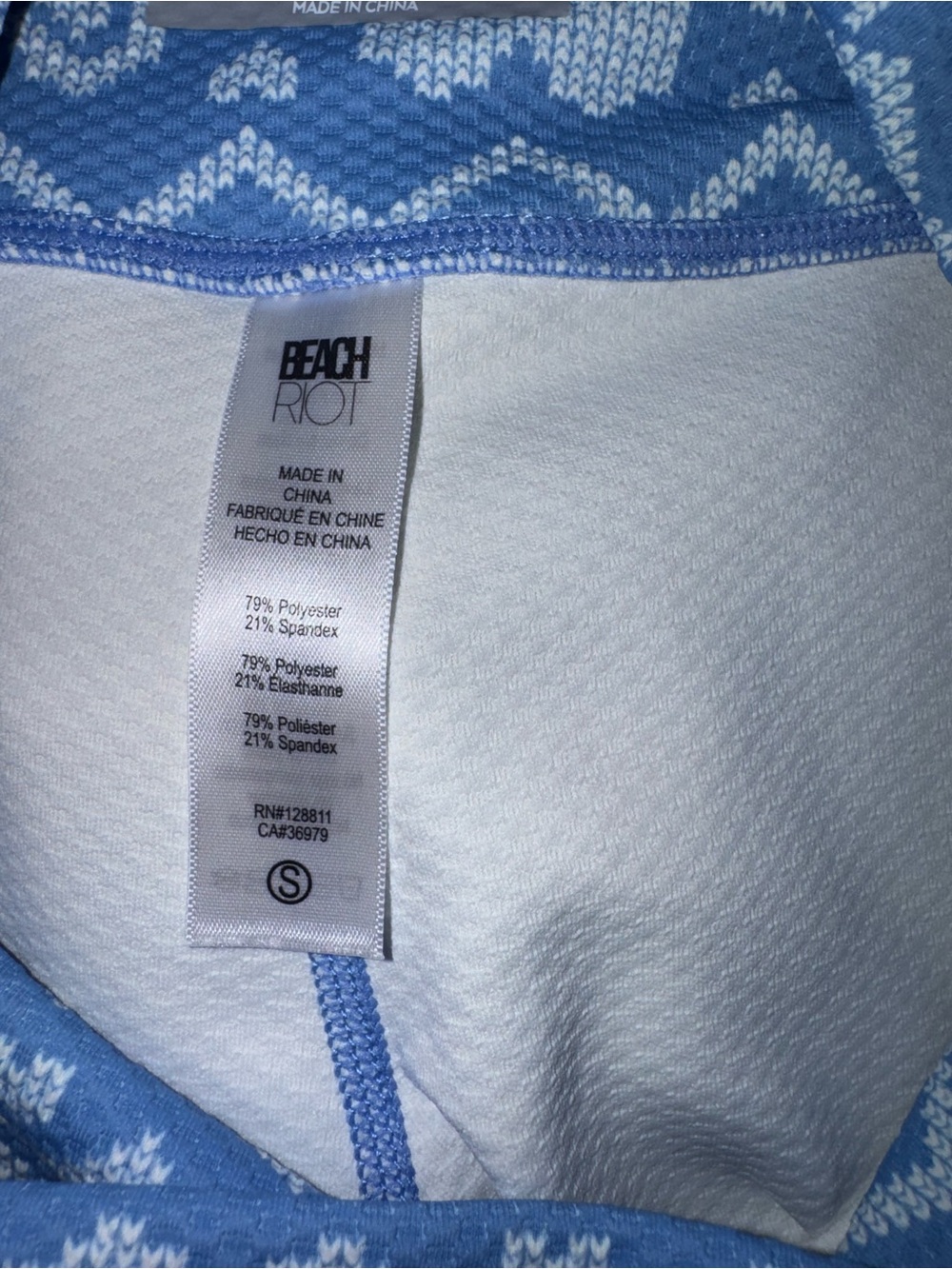 Beach Riot Sport Fair Isle Snowflake Leggings S - Picture 9 of 10
